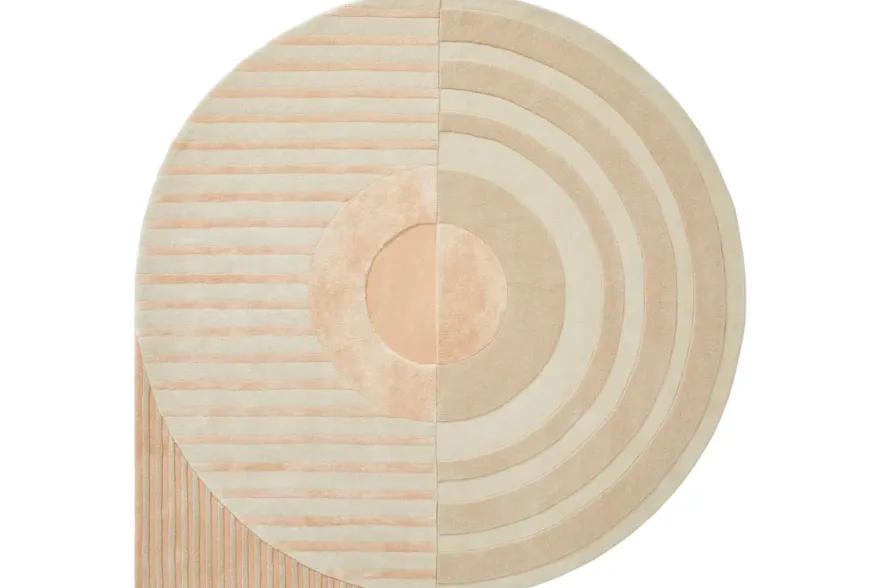 Brinker Carpets Fano Girare White Beige Vloerkleed