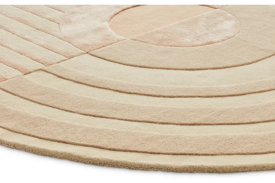 Brinker Carpets Fano Girare White Beige Vloerkleed