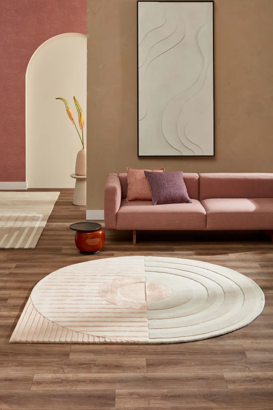 Brinker Carpets Fano Girare White Beige Vloerkleed