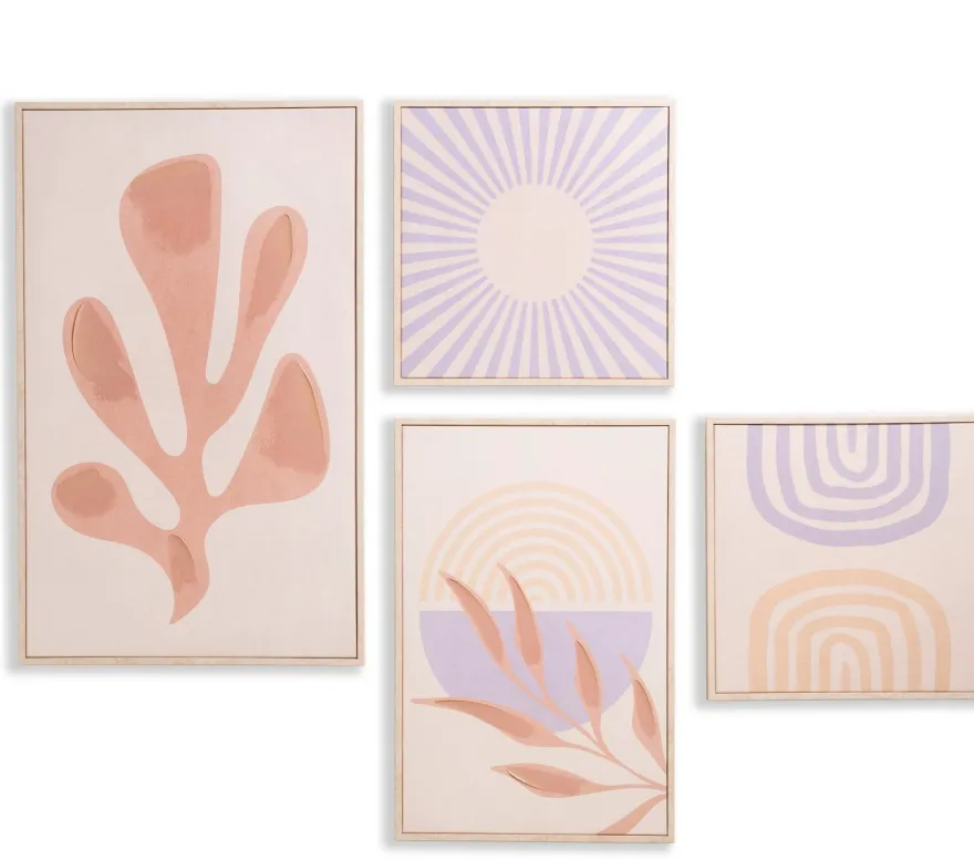 COCO maison Moos Set 4 Wanddecoratie