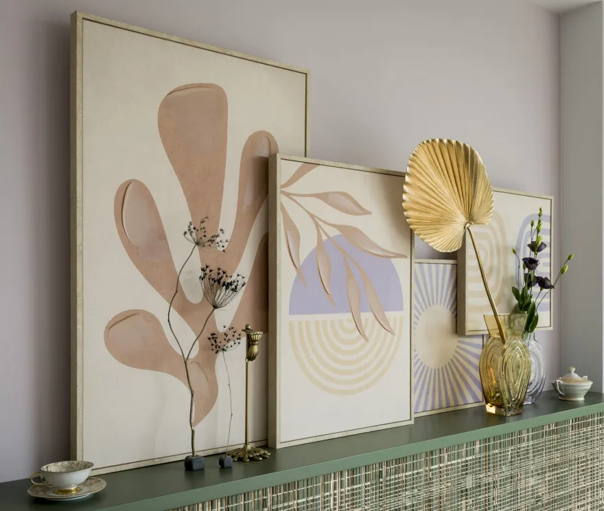 COCO maison Moos Set 4 Wanddecoratie