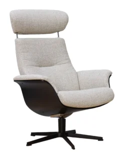 Eijerkamp Collectie Time-Out Beige Relaxfauteuil + Hocker