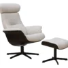 Eijerkamp Collectie Time-Out Beige Relaxfauteuil + Hocker