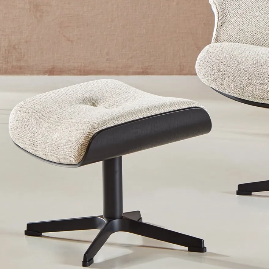 Eijerkamp Collectie Time-Out Beige Relaxfauteuil + Hocker