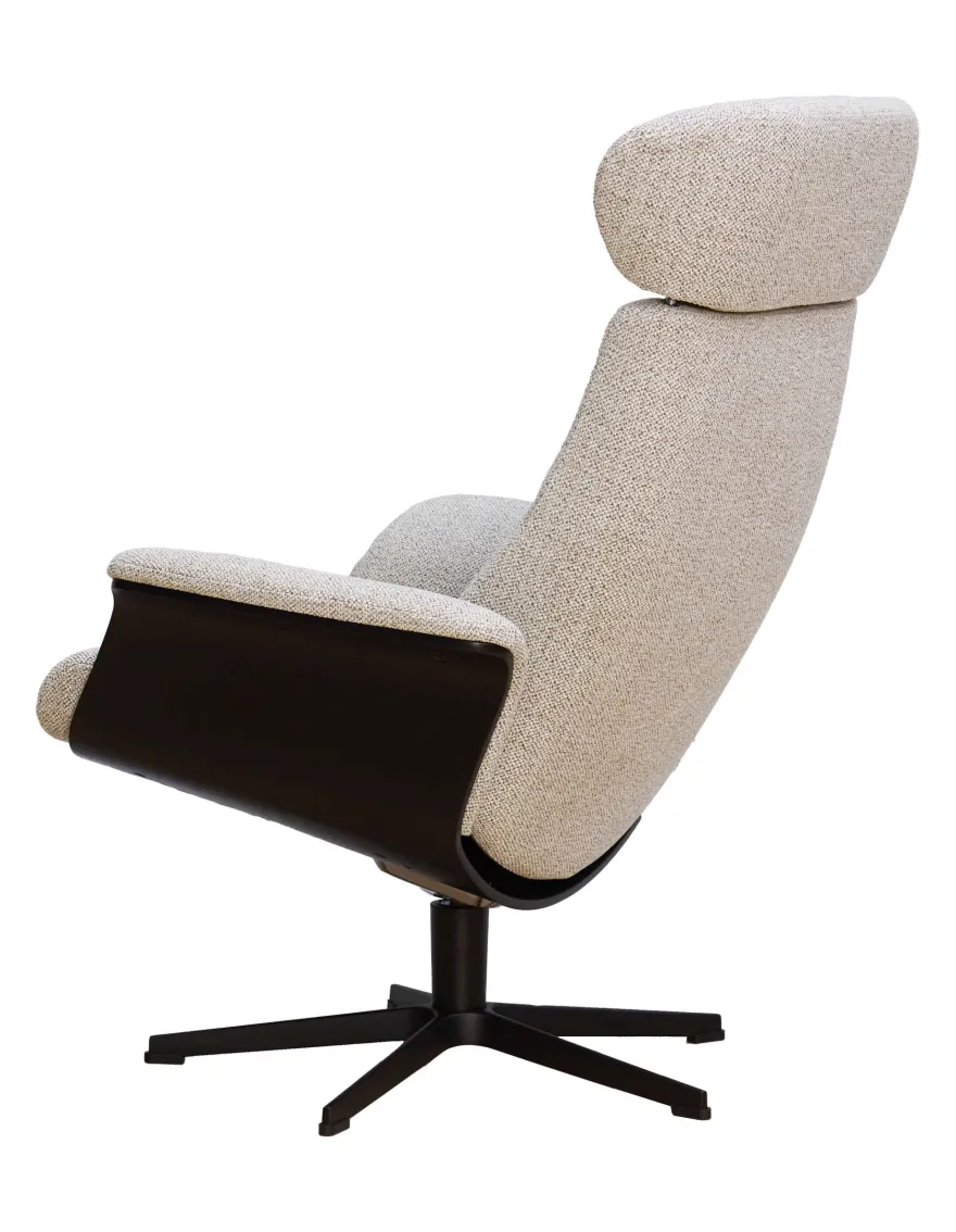 Eijerkamp Collectie Time-Out Beige Relaxfauteuil + Hocker