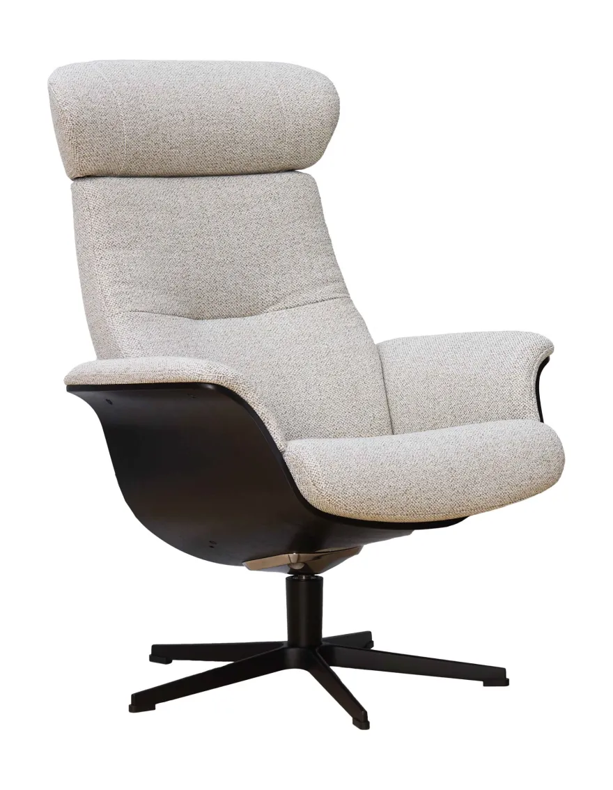 Eijerkamp Collectie Time-Out Beige Relaxfauteuil + Hocker