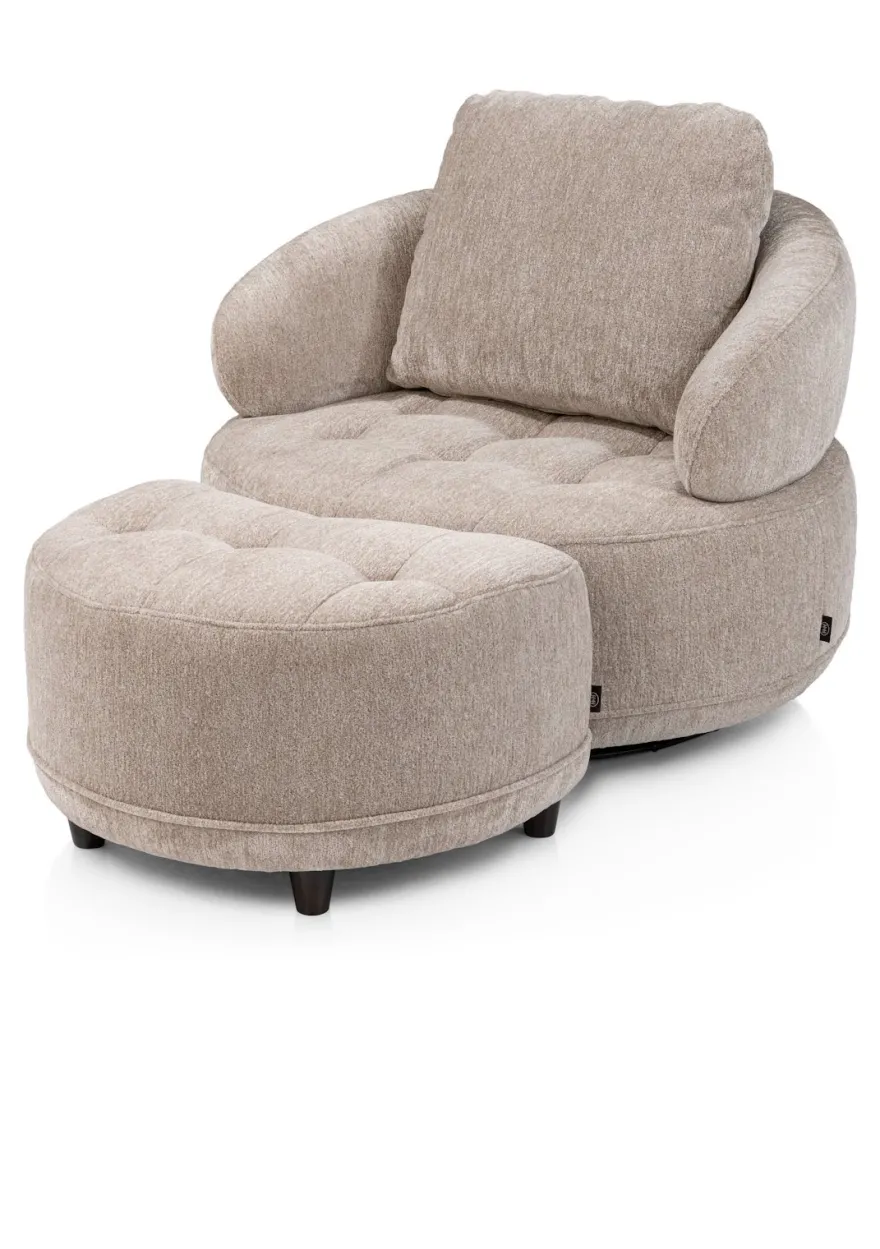 Henders en Hazel Borgia Draaifauteuil