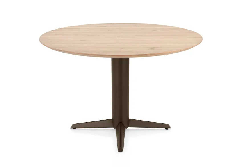 Henders en Hazel Caletta Steelbrown Centrale Teenpoot Eettafel