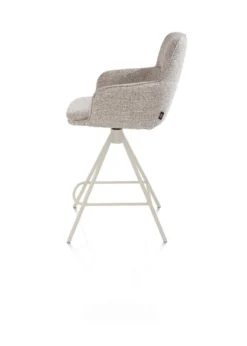 Henders en Hazel Mateo Creme Poten Barstoel