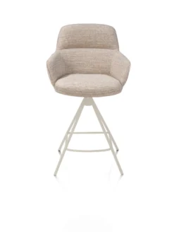 Henders en Hazel Mateo Creme Poten Barstoel