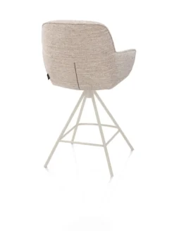 Henders en Hazel Mateo Creme Poten Barstoel