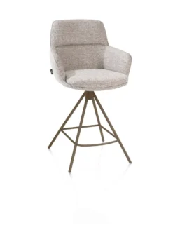 Henders en Hazel Mateo Steelbrown Poten Barstoel