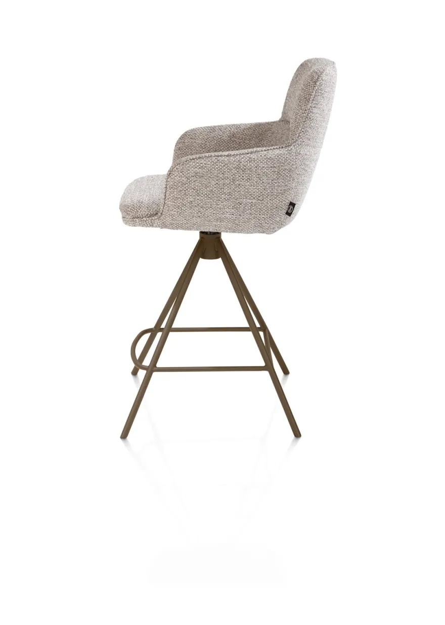 Henders en Hazel Mateo Steelbrown Poten Barstoel