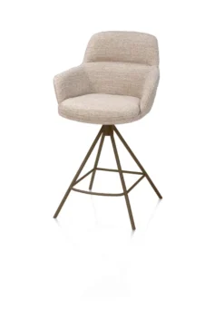 Henders en Hazel Mateo Steelbrown Poten Barstoel