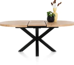 Henders en Hazel Metalox Rond Uitschuiftafel