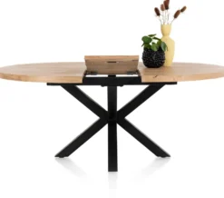 Henders en Hazel Metalox Rond Uitschuiftafel