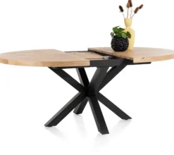 Henders en Hazel Metalox Rond Uitschuiftafel