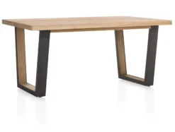 Henders en Hazel Metalox V-Poot Hout Eettafel