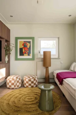 HKLIVING Round Woolen Rug Seaweed Vloerkleed