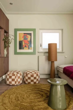 HKLIVING Round Woolen Rug Seaweed Vloerkleed