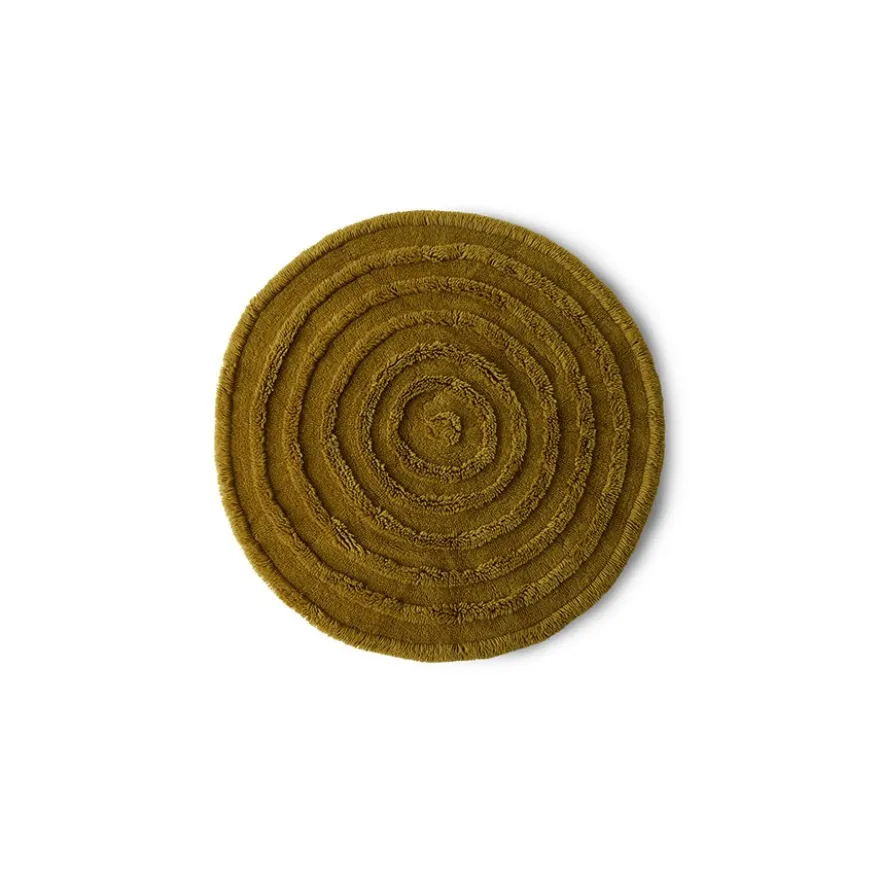 HKLIVING Round Woolen Rug Seaweed Vloerkleed