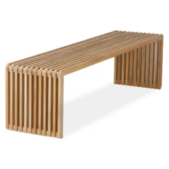 HKLIVING Slatted L Bank