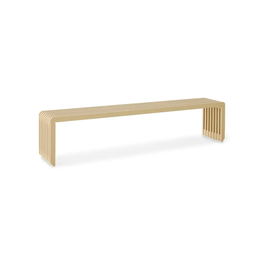 HKLIVING Slatted L Bank