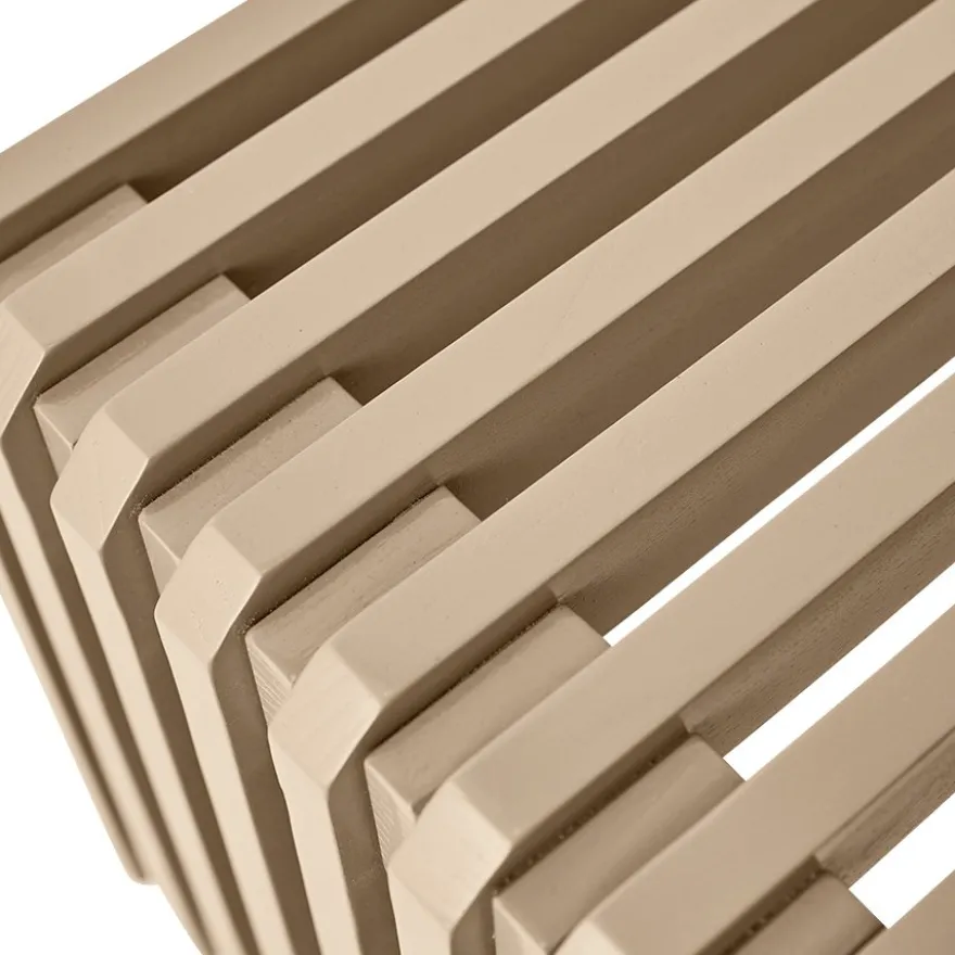 HKLIVING Slatted L Bank