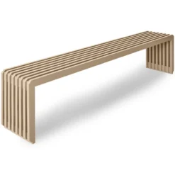 HKLIVING Slatted L Bank