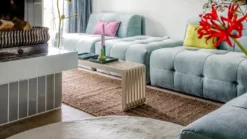 HKLIVING Slatted L Bank