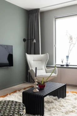 HKLIVING Slatted M Bank