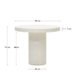 Kave Home Aiguablava S Tuintafel