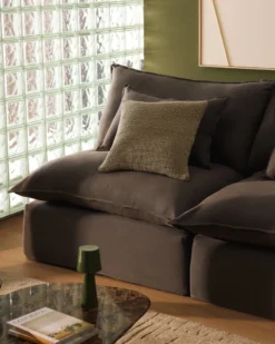 Kave Home Anarela 2-Zitsbank + Hocker