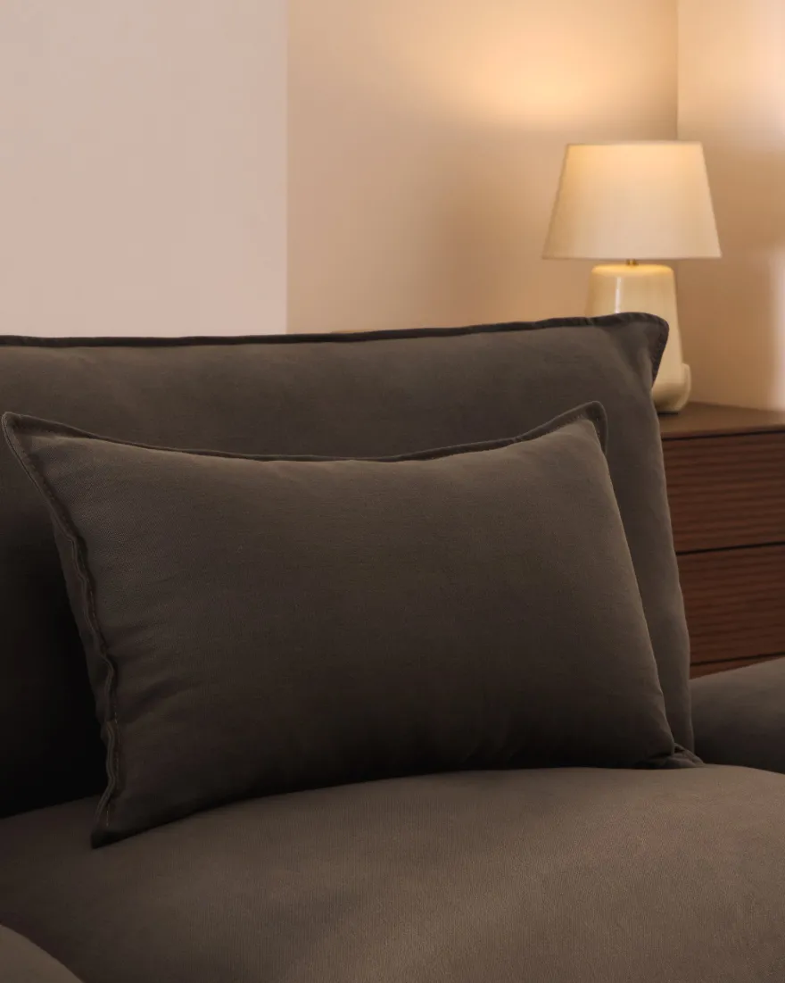 Kave Home Anarela 3-Zitsbank + Hocker