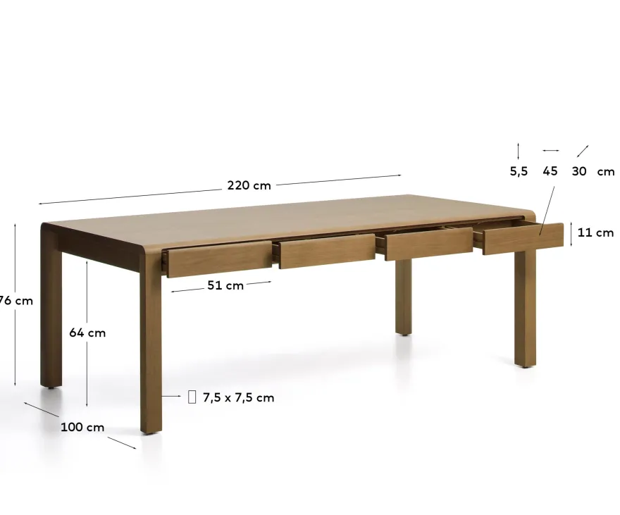 Kave Home Arelida Eettafel