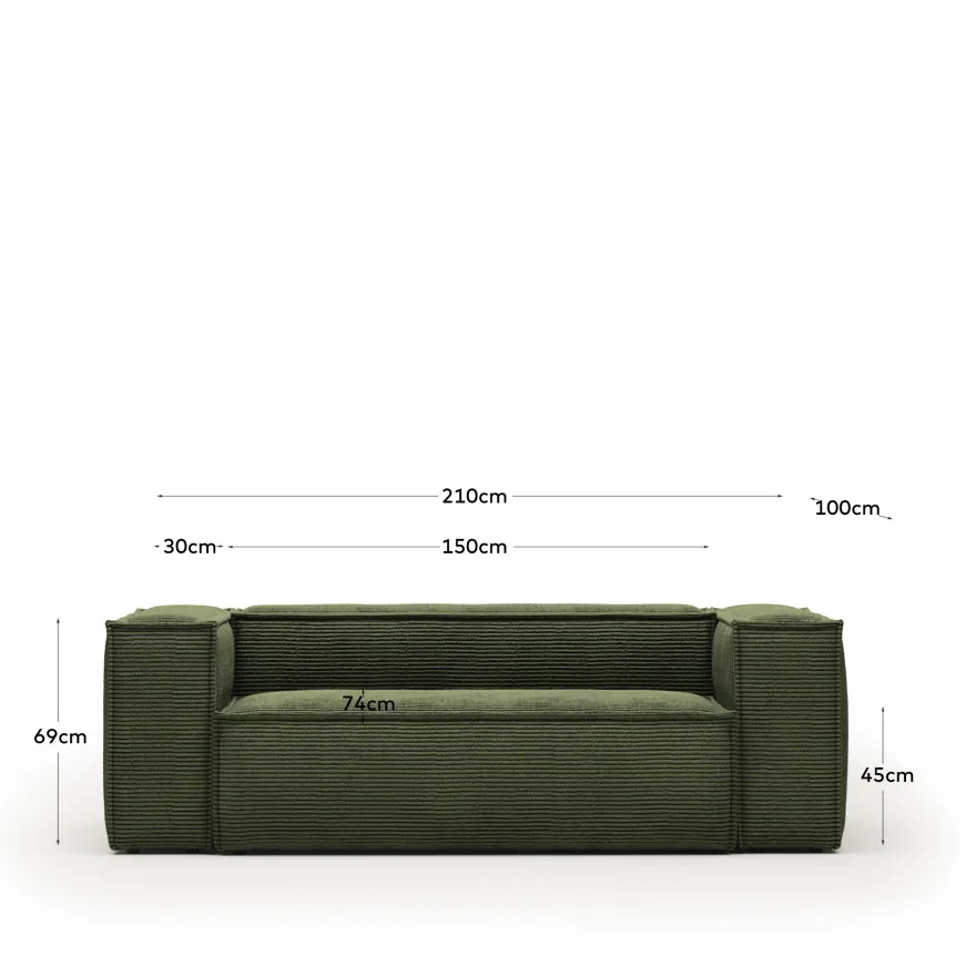 Kave Home Blok 2-Zitsbank