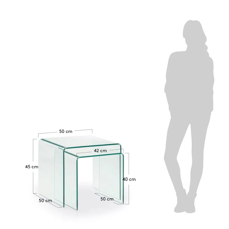Kave Home Burano Set van 2 Bijzettafel