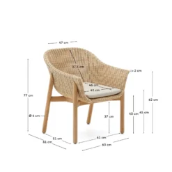 Kave Home Galea Tuinstoel