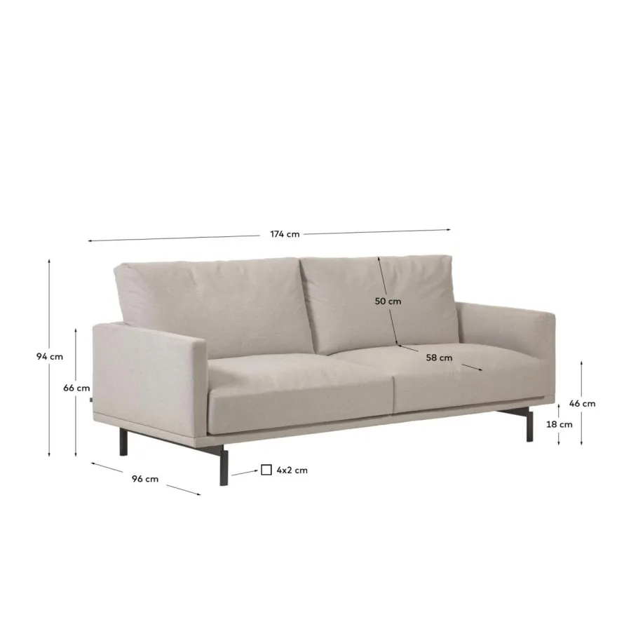 Kave Home Galene 2-Zitsbank