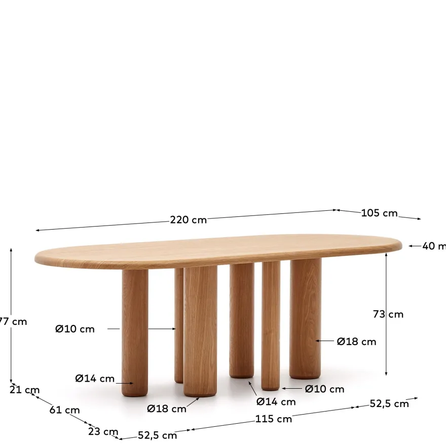 Kave Home Mailen Eettafel
