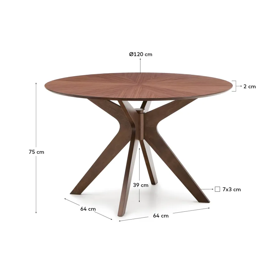 Kave Home Naanim Bruin Eettafel