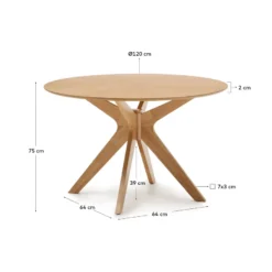 Kave Home Naanim Naturel Eettafel