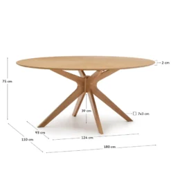 Kave Home Naanim Naturel Eettafel