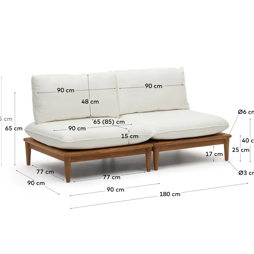 Kave Home Portitxol (Set 2) Tuinstoel