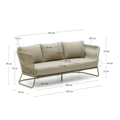 Kave Home Saconca Tuinbank