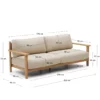 Kave Home Tirant Outdoor 3-Zitsbank