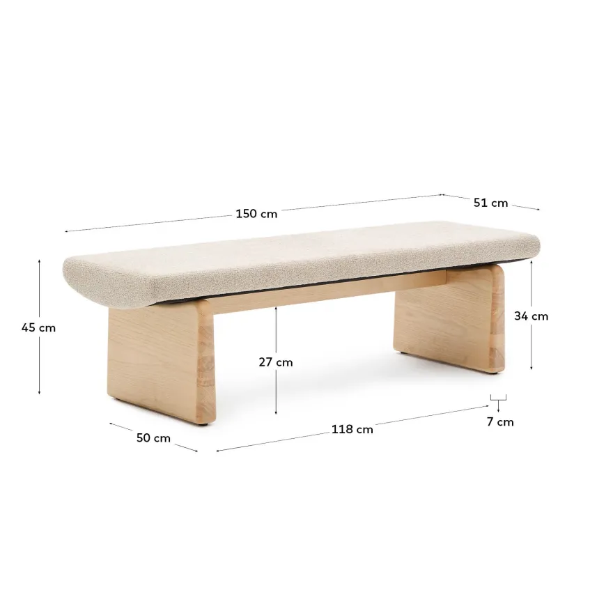 Kave Home Topaz Bankje