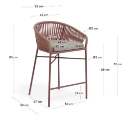 Kave Home Yanet Lage Tuin Barkruk