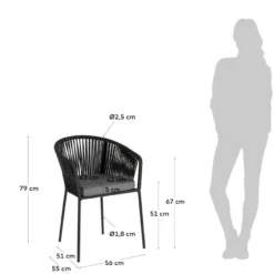 Kave Home Yanet Tuinstoel