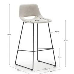 Kave Home Zahara Hoog Barstoel